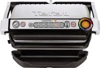 Produktbild: Tefal Optigrill+ Elektro Kontaktgrill Automatische Temperaturanpassung Edelstahl (geb&uuml;rstet), Schwarz