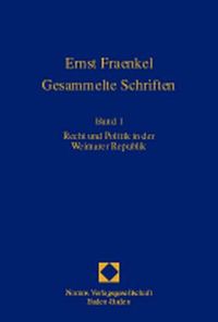 Produktbild: Ernst Fraenkel - Gesammelte Schriften