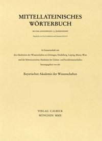 Produktbild: Mittellateinisches W&ouml;rterbuch 30. Lieferung (dissertatio - dominium)