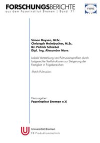 Produktbild: Forschungsberichte aus dem Faserinstitut Bremen | Band 71