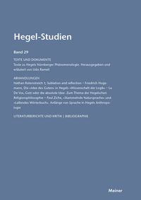 Produktbild: Hegel-Studien Band 29