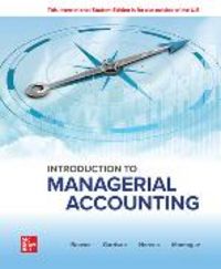 Produktbild: Noreen, E: Introduction to Managerial Accounting: 2024 Relea