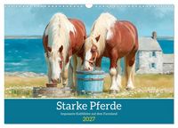 Produktbild: Starke Pferde. Imposante Kaltbl&uuml;ter auf dem Farmland (Wandkalender 2027 DIN A3 quer), CALVENDO Monatskalender