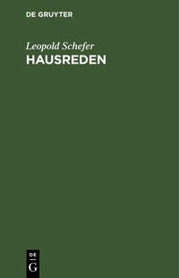 Produktbild: Hausreden