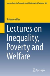 Produktbild: Lectures on Inequality, Poverty and Welfare