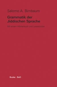 Produktbild: Grammatik der Jiddischen Sprache
