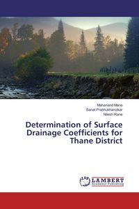 Produktbild: Determination of Surface Drainage Coefficients for Thane District