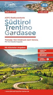 Produktbild: BVA ADFC Radtourenkarte S&uuml;dtirol, Trentino, Gardasee 1:150.000
