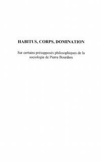 Produktbild: Habitus, Corpus, Domination