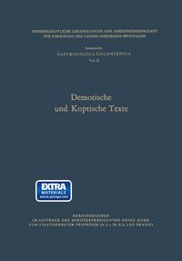 Produktbild: Demotische und Koptische Texte