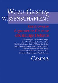 Produktbild: Wozu Geisteswissenschaften?