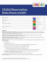 Produktbild: Aeps(r)-3 Child Observation Data Form