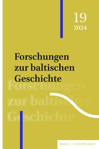 Produktbild: Forschungen zur baltischen Geschichte