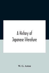 Produktbild: A History Of Japanese Literature