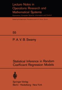 Produktbild: Statistical Inference in Random Coefficient Regression Models