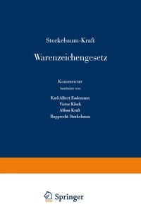 Produktbild: Storkebaum-Kraft Warenzeichengesetz