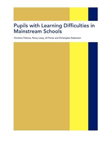 Produktbild: Pupils with Learning Difficulties in Mainstream Schools