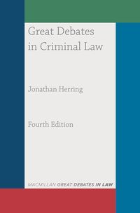 Produktbild: Great Debates in Criminal Law