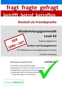 Produktbild: DaF - Wiederholungsgrammatik A2 / DaF - Wiederholungsgrammatik A2 - Erg&auml;nzungsband A - Verben und Konjugationen - Ausgabe FR