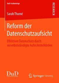 Produktbild: Reform der Datenschutzaufsicht