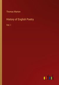 Produktbild: History of English Poetry
