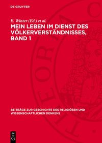 Produktbild: Mein Leben im Dienst des V&ouml;lkerverst&auml;ndnisses, Band 1
