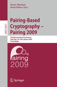 Produktbild: Pairing-Based Cryptography - Pairing 2009