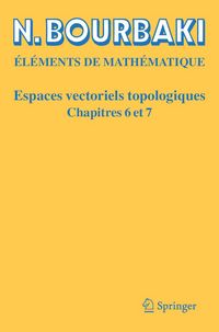 Produktbild: Espaces Vectoriels Topologiques