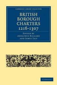Produktbild: British Borough Charters 1216-1307