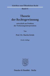 Produktbild: Theorie der Rechtsgewinnung