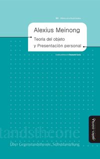 Produktbild: Teor&iacute;a del objeto y Presentaci&oacute;n personal
