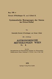 Produktbild: Systematische Bewegungen der Sterne im Orion-Nebel