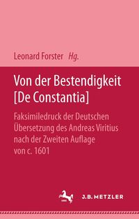 Produktbild: Von der Bestendigkeit [De Constantia]