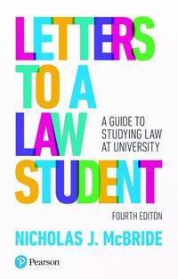 Produktbild: McBride, N: Letters to a Law Student