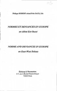 Produktbild: Normes et deviances en Europe