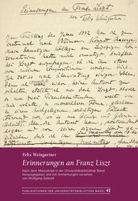 Produktbild: Erinnerungen an Franz Liszt