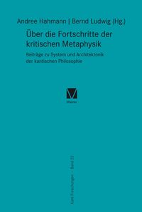 Produktbild: &Uuml;ber die Fortschritte der kritischen Metaphysik