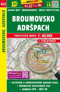 Produktbild: Wanderkarte Tschechien Broumovsko, Adrspach 1 : 40 000