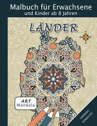 Produktbild: Mandala Art Malbuch f&uuml;r Erwachsene und Kinder ab 8 Jahren - L&auml;nder