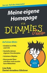 Produktbild: Meine eigene Homepage f&uuml;r Dummies Junior