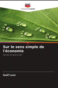 Produktbild: Sur le sens simple de l'&eacute;conomie