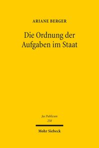 Produktbild: Die Ordnung der Aufgaben im Staat
