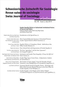 Produktbild: Schweizerische Zeitschrift f&uuml;r Soziologie 40/2