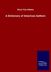 Produktbild: A Dictionary of American Authors