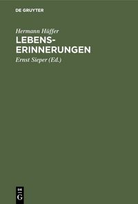 Produktbild: Lebenserinnerungen