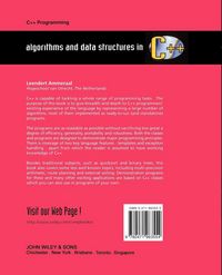 Produktbild: Algorithms and Data Structures in C++