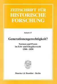 Produktbild: Generationengerechtigkeit?