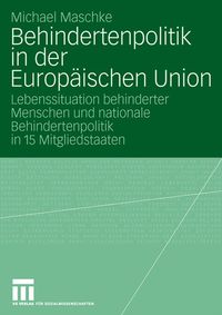 Produktbild: Behindertenpolitik in der Europ&auml;ischen Union