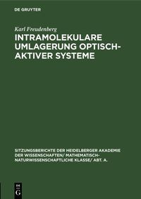 Produktbild: Intramolekulare Umlagerung optisch-aktiver Systeme