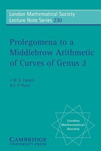 Produktbild: Prolegomena to a Middlebrow Arithmetic of Curves of Genus 2